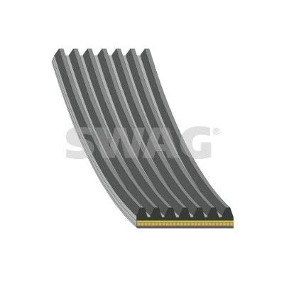 Immagine di SWAG 33 10 9667 Cinghia Poly V 1057mm 7 EPDM (Etilene Propilene Diene Caucciù) JEEP: Compass