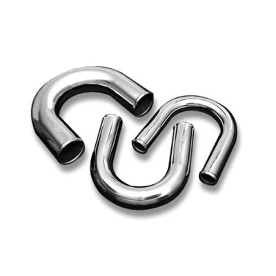 Immagine di Arco in alluminio a gomito 180, intercooler, tubo alluminio, tubo, lunghezza 60cm