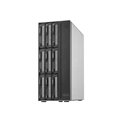Immagine di TERRAMASTER T9 450 9Bay NAS Storage Server di Archiviazione Rete ad Alta Velocità con CPU Quad core Atom C3558R, Memoria DDR4 da 8 GB, Doppie Interfacce SFP+ 10GbE (senza disco)