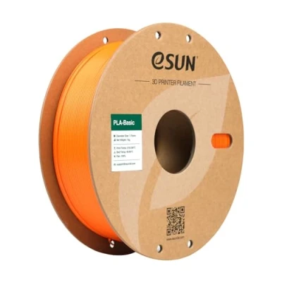 Immagine di eSUN Filamento PLA 1,75 mm, di Basic per stampanti 3D Precisione dimensionale +/ 0,05 bobina da 1 kg (2,2 libbre) veloce 3D, Arancione