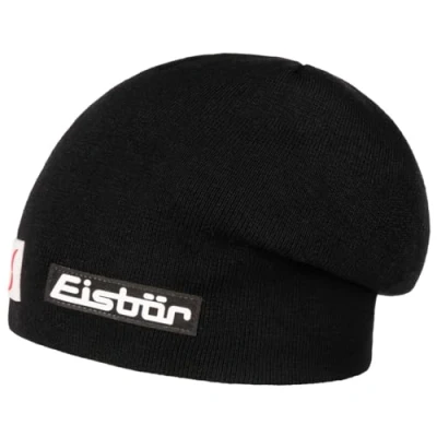 Immagine di Eisbär Berretto Beanie Kiwano RL Skipool Lavorato a Maglia in Lana Taglia Unica Nero