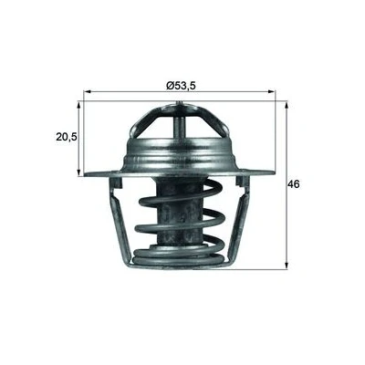 Immagine di MAHLE ORIGINAL TX 91 89D Termostato motore 89 53,5 con guarnizione RENAULT: CLIO 1, Kangoo I, I Express