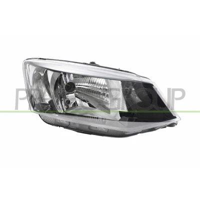 Immagine di PRASCO SK3284903 fari Dx H4 nero con luce guida diurna (LED) motore regolazione assetto SKODA: Fabia III Hatchback, Station Wagon