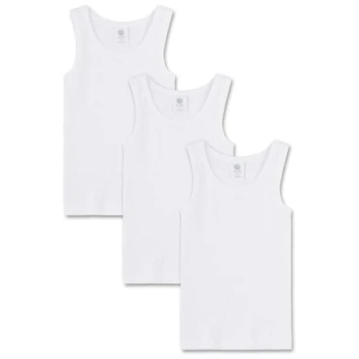 Immagine di Sanetta 3 PACK Maglietta intima per bambini, Taglia: 164, White