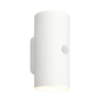 Immagine di BRILONER lampada da parete a LED con batteria e sensore di movimento, crepuscolare, timer 20 secondi, esterna, applique esterno, proiettore LED, 15,5x7x8,5 cm (HxLxP), bianco