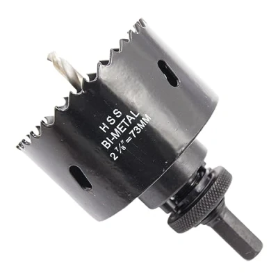 Immagine di Sega a tazza 73mm LAIWEI fresa con mandrino A2 Heavy Duty, 4341 Punte in acciaio, Profondità di taglio 38mm, Per forare legno, profili alluminio, PVC e tubi metallo