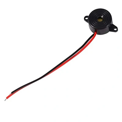 Immagine di Cicalino Elettrico, 3 24V Attivo Modulo Buzzer Allarme acustico a Tono Elettronico Piezo Lunghezza 100mm Timer Sensori di