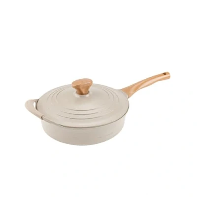 Immagine di FLORINA Padella Antiaderente in Alluminio OSLO (28 cm) I Rivestimento Ceramica Manico Ergonomico Soft Resistente al Calore Adatta per Piani Cottura a Induzione, Gas e Elettrici