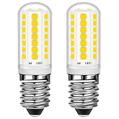 Immagine di Lampadina LED E14 3W Bianco Naturale 28W Alogena Equivalente Risparmio Energetico, Lampadine Piccola Vite Edison (SES) per Congelatore/Cappa/Macchina da Cucire, AC220 240V, Confezione 2