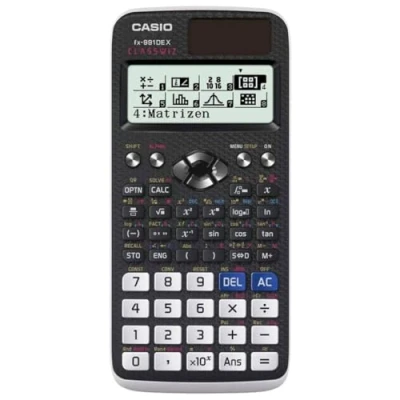 Immagine di Casio FX 991DE CW Calcolatrice tecnica scientifica Nero Display (cifre): 10 A batteria, energia solare (L x P) 77 10.7 162 mm