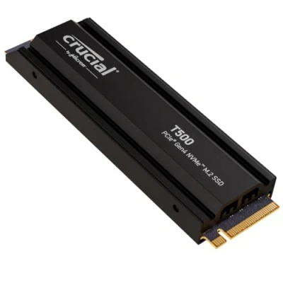 Immagine di SSD Crucial 2TB T500 CT2000T500SSD5 PCIe M.2 NVME 4.0 x4 Heatsink