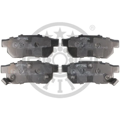 Immagine di OPTIMAL BP 12060 Kit pastiglie freno Assale posteriore con segnalatore acustico usura HONDA: CIVIC 6 Hatchback, Jazz 2, 3