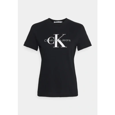 Immagine di Calvin Klein Jeans CORE Monogram Regular Tshirt con stampa, Donna, Taglia: XXS, Black