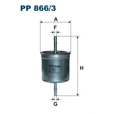 Immagine di FILTRON PP 866/3 Filtro Carburante per condotti/circuiti 8 VOLVO: V70 2, XC90 I, S60 I