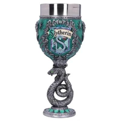Immagine di NEMESIS NOW Harry Potter Slytherin Hogwarts House Collectable Goblet Coppa Decorativa, Metallo, Multicolore, 1 unità (Confezione da 1)