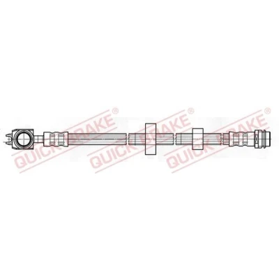 Immagine di QUICK BRAKE 50.200X Tubi Freno 388mm M10x1 con filettatura interna, esterna VOLKSWAGEN: Lupo / 3L