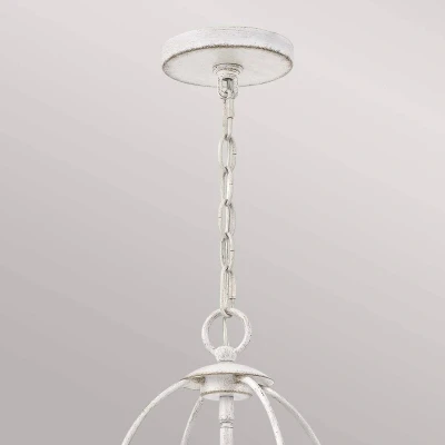 Immagine di QUOIZEL Lampada a sospensione Bradbury, 4 luci, bianco