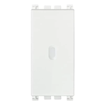 Immagine di VIMAR 19100.B Interruttore assiale 1P serie Arké, 10 AX 250 V illuminabile, tasto sostituibile, max 100 W per lampade con alimentatore integrato (IEC 60669 1:2017), bianco