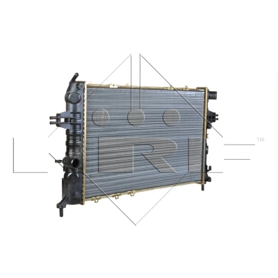Immagine di NRF 53898A Radiatore motore Alluminio 600 378 34 Alette di raffreddamento montate meccanicamente OPEL: Zafira A, Astra G Caravan, CC