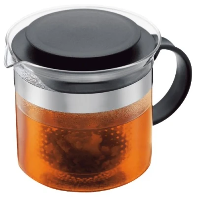 Immagine di Bodum Teapress Teapot Bistro Nouveau Teiera 1,5 l, colore: Nero, 6 Unità