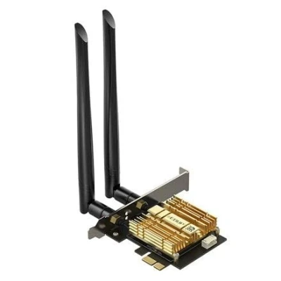 Immagine di Scheda PCI e WiFi 6E AX210 PCIE Bluetooth 5.2 Tri Band up to 5400Mbps 160MHz Latenza ultra bassa OFDMA, MU MIMO, sup Wind 11/10