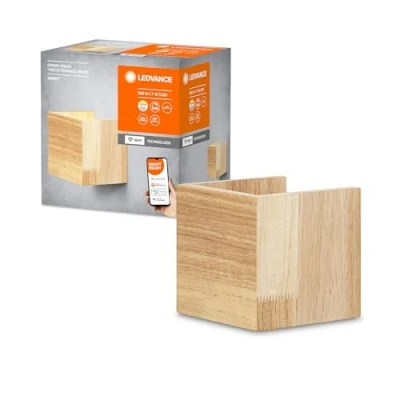 Immagine di LEDVANCE Smart + Wood Wall 4058075574250 Lampada da parete a LED ERP: E (A G) 7 W (monocolore) Marrone chiaro