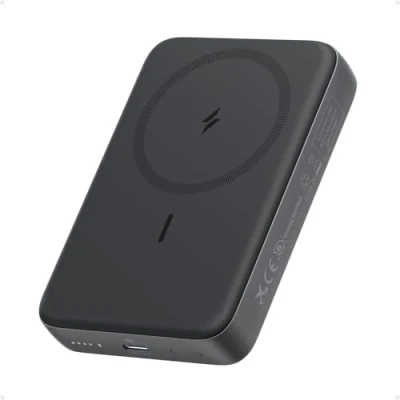 Immagine di Anker Zolo Power Bank magnetico, caricatore portatile wireless compatto e resistente da 10.000 mAh, con ricarica rapida fino a 30 W, per iPhone serie 16/15/14, AirPods altri dispositivi.