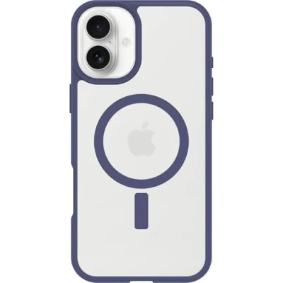 Immagine di OtterBox cover per iPhone 16 Plus Sleek Series MagSafe, resistente a shock e cadute fino, ultrasottile, testata norme MIL STD 810G, Trasparente/Viola, Senza Retail Package