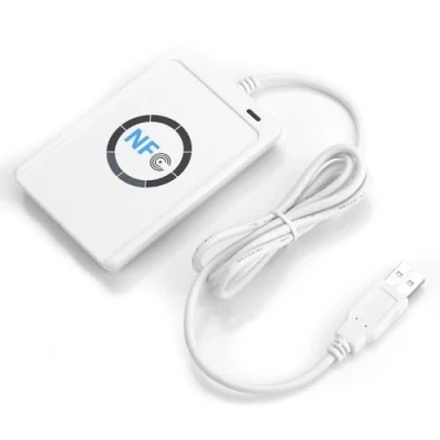 Immagine di Kafuty 1 Lettore RFID NFC ACR122U Scrittore di schede Smart IC Senza Contatto ISO 14443A / B + Software Gratuito, interfaccia USB Scheda 5
