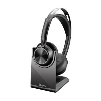 Immagine di Poly Voyager Focus 2 M Customer Special 1 headset on ear Bluetooth wireless active noise cancelling USB C via adapter black Certified for Microsoft Teams
