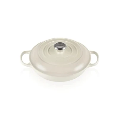 Immagine di Le Creuset Tegame basso Evolution in ghisa vetrificata, Rotondo, diameter 26 cm, Meringue, 21180267164430