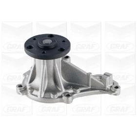 Immagine di GRAF PA1217 Pompa acqua con guarnizione meccanico Lamiera d&#039;acciaio per trasmissione cinghia Poly V HONDA: CIVIC 9