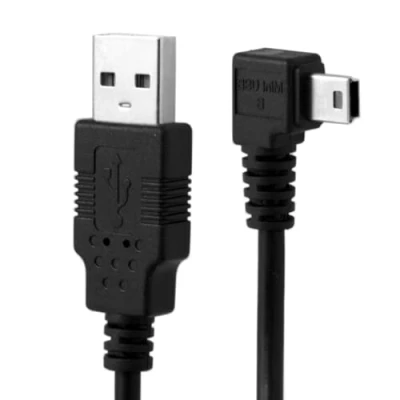 Immagine di chenyang Mini USB CAVO 2.0 a B 5PIN DATI ESTENSIONE 90 gradi destro angolato 3.0M