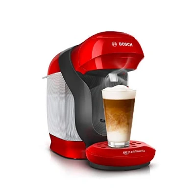 Immagine di Bosch Haushalt Style TAS1103 Rosso Macchina per caffè con capsule One Touch, regolabile in altezza