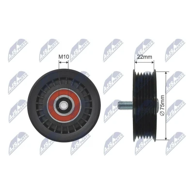 Immagine di Rullo tenditore, Cinghia Poly V NTY RNK VW 028