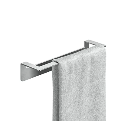 Immagine di WEISSENSTEIN Porta asciugamani adesivo bagno 30 cm da parete Portasciugamani lavabo Acciaio inox argento