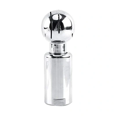 Immagine di Sfera Lavaggio Inox, Akozon Palla Spray Cip di Pulizia del Serbatoio in Acciaio Inossidabile 1/2 Pollice BSP Rotazione a 360 Spruzzo per Pulizia(Rotante)