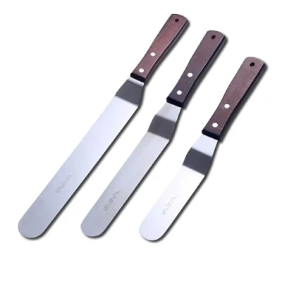 Immagine di Spatole per Pasticceria Spatola Angolata Set Cuoco Dolci Cucina Decorazione Torte, 3 Pezzi