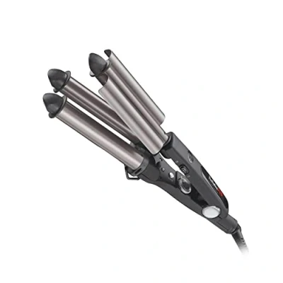 Immagine di BaBylissPRO BAB2269TTE Triferro Professionale con Rivestimento in Tourmaline Titanium, Diametro ferri 22mm/19mm/22mm, Impostazioni di Temperatura Regolabili da 140C a 220C