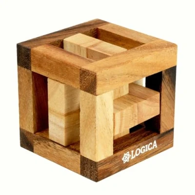 Immagine di Logica Giochi art. Caccia Reale Rompicapo 3D in Legno Difficoltà 5/6 Incredibile Collezione Leonardo da Vinci