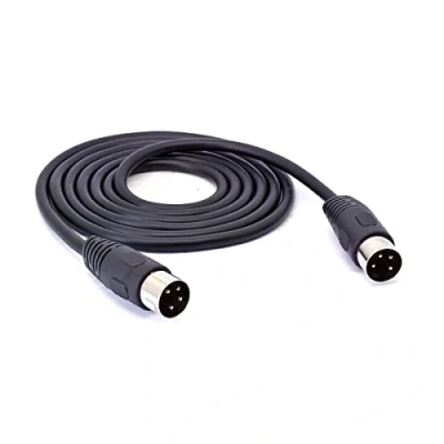 Immagine di Cavo connettore DIN maschio a 4 pin, adattatore per videoregistratore digitale DVR e dispositivi audio (1,5 metri)