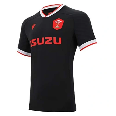 Immagine di Macron 58125552 WRU M20 Maglia Alternate Pro Authentic Tech Body Fit Ss Sr, Nero, XXL