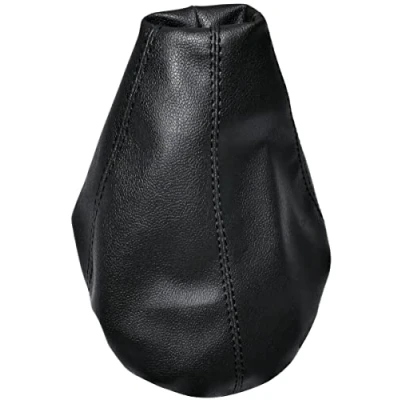 Immagine di Aerzetix C57851 Cuffia soffietto per leva del cambio compatibile con Seat Leon I dal 1999 al 2005 colore: nero in pelle sintetica