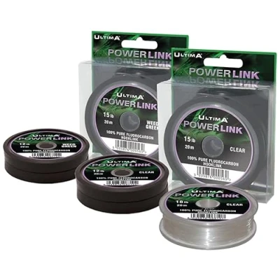 Immagine di ULTIMA Power Link, Gancio in fluorocarbonio Unisex Adulto, Trasparente, 18 pounds