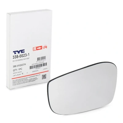 Immagine di TYC 338 0023 1 Vetro Specchio Retrovisore Dx VOLVO: S60 I, V70 2