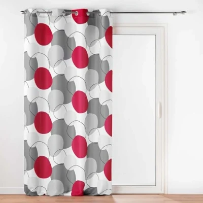 Immagine di douceur d&#039;intérieur, tenda con occhielli (140 x 280 cm) Merlin, poliestere stampato