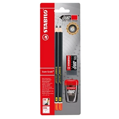Immagine di Set di Matite STABILO Exam Grade 4 HB, temperino e gomma