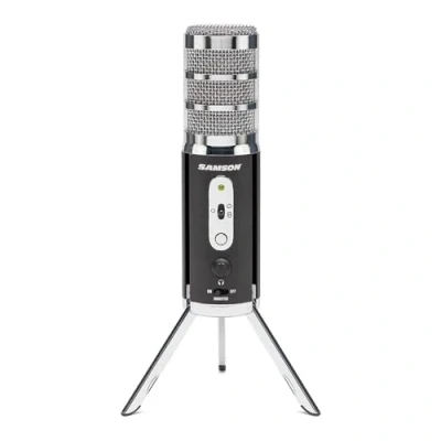 Immagine di SAMSON Satellite USB/iOS Broadcast Microphone for capturing high definition audio on your computer, iPhone or iPad Black, SASAT