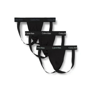 Immagine di Calvin Klein Sospensori Intimo Sport Confezione da 3 Uomo Cotone Elasticizzato, Nero (B Ash, Vint Indigo, Sterl Blue Lgs), L