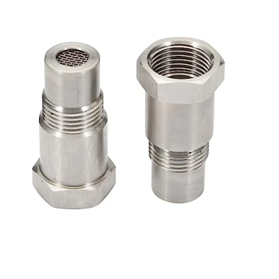 Immagine di Emulatore Sonda Lambda 2 pezzi di Prolunga Sensore Ossigeno M18 x 1,5 mm, Konuooer Filtro O2 Adattatore 45 per Impianto Scarico Auto Accessori
